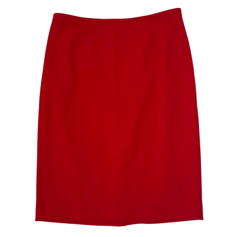 Calvin Klein Red Oencil Skirt NWOT